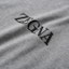 Shop Zegna SS24 灰色標誌圖案印花圓領T恤 UD364-A7D777-K95