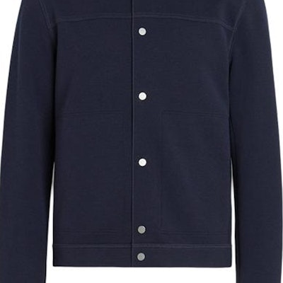 Zegna SS24 Jaket Lengan Panjang Butang Biru Navy Berkolar. UD564A7-DCT860-B09 Details for Zegna SS24 Jaket Lengan Panjang Butang Biru Navy Berkolar. UD564A7-DCT860-B09