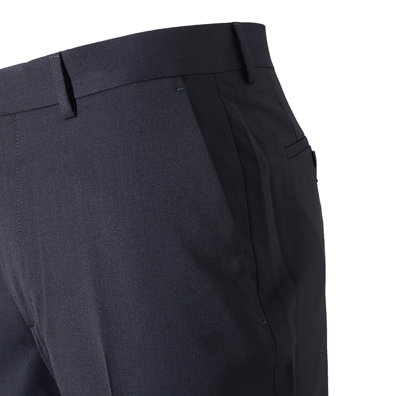 Details for Zegna SS24 海軍藍中腰直筒西裝褲。 7ZF06-1A77FN-AC2