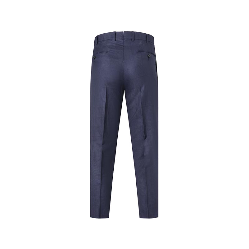 Details for Zegna SS24 Traje Azul Marino Cuadros Solapa Simple con Pantalones Plisados. 71650-1A7221-225