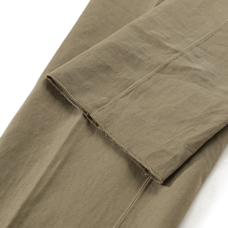 Details for Zegna SS24 橄欖綠中腰拉鍊休閒長褲 UDI37A-7TN10-V03