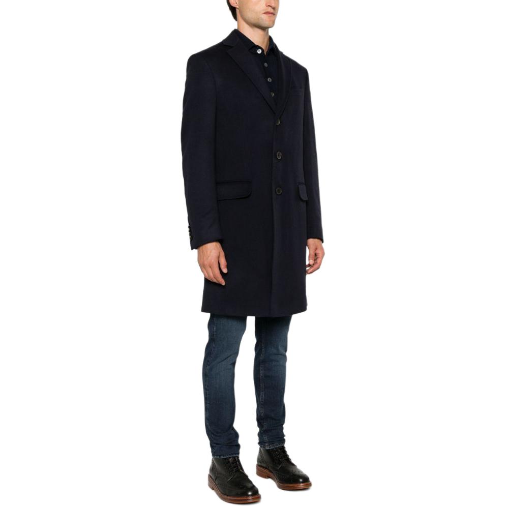 Purchase Zegna SS24 牛津藍修身單排扣中長版大衣 89870-6A84GJ