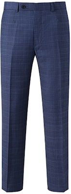 Zegna SS24 深藍色格紋單排扣後開衩西裝 72204-9A7221-225 Purchase Zegna SS24 深藍色格紋單排扣後開衩西裝 72204-9A7221-225