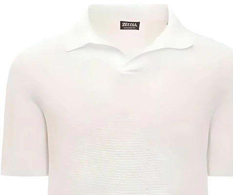 제냐 SS24 화이트 반팔 버튼 카라 폴로 셔츠. UDC95A7C32N01 Shop 제냐 SS24 화이트 반팔 버튼 카라 폴로 셔츠. UDC95A7C32N01