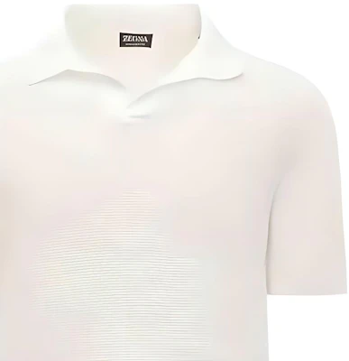 제냐 SS24 화이트 반팔 버튼 카라 폴로 셔츠. UDC95A7C32N01 Purchase 제냐 SS24 화이트 반팔 버튼 카라 폴로 셔츠. UDC95A7C32N01