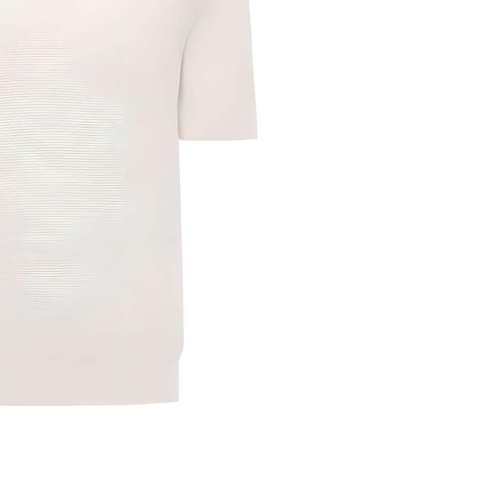 Sizing 제냐 SS24 화이트 반팔 버튼 카라 폴로 셔츠. UDC95A7C32N01