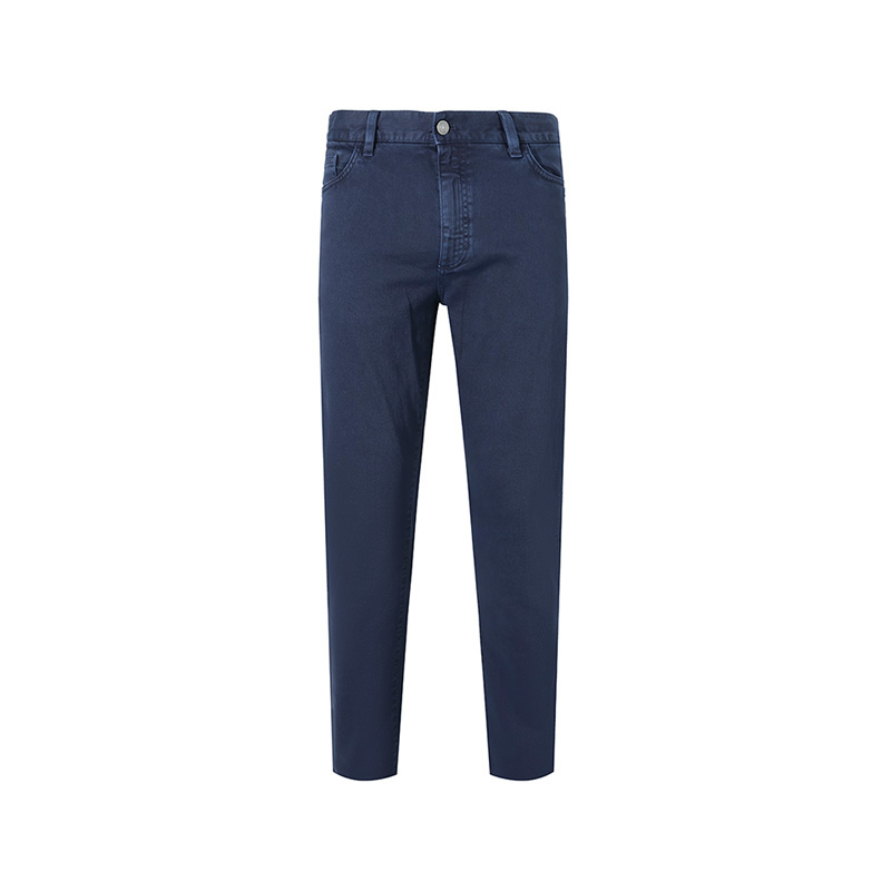 Zegna SS24  Slim-Fit Mid-Rise Casual Jeans in Dark Blue. UDI45-A7CITYX-B08