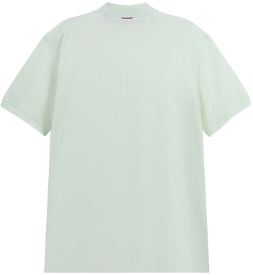 Zegna SS24 修身版淡綠色刺繡標誌短袖POLO衫. UD358A-7D746-V02 Lookbook Zegna SS24 修身版淡綠色刺繡標誌短袖POLO衫. UD358A-7D746-V02