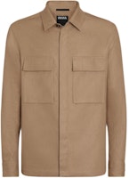Zegna SS24 Solid Beige Long Sleeve Button-Up Shirt. UDV60A7-SOT10-N04 Zegna SS24 Solid Beige Long Sleeve Button-Up Shirt. UDV60A7-SOT10-N04