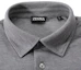 Shop Zegna SS24 Solid Button-Up Short Sleeve Polo Shirt in Light Gray UD392-A7D752-K95