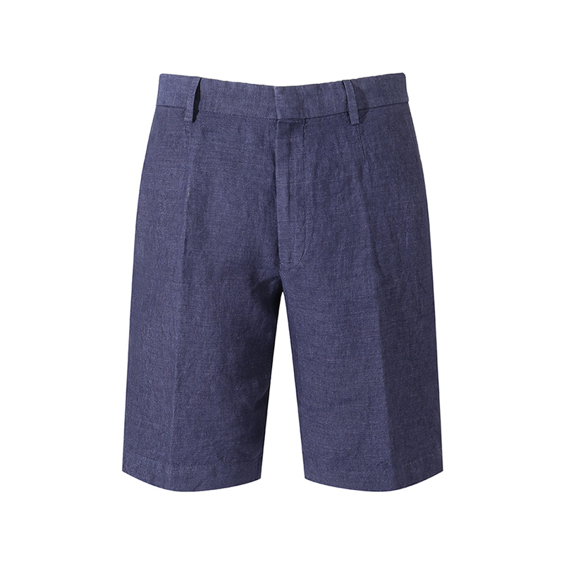 Zegna SS24  Solid Color Zip Pocket Casual Shorts Deep Blue UDI32A-7TB05-B09