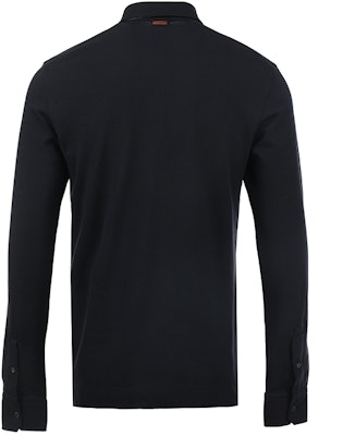 Zegna SS24 條紋細節與胸袋設計長袖純色 Polo 衫 UD392A7D757B09 Lookbook Zegna SS24 條紋細節與胸袋設計長袖純色 Polo 衫 UD392A7D757B09