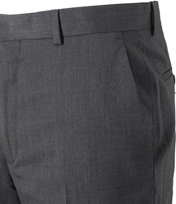 Zegna SS24 煤灰色綁褶拉鍊休閒西裝褲。 7ZF06-3A77FN-AC2 Sizing Zegna SS24 煤灰色綁褶拉鍊休閒西裝褲。 7ZF06-3A77FN-AC2