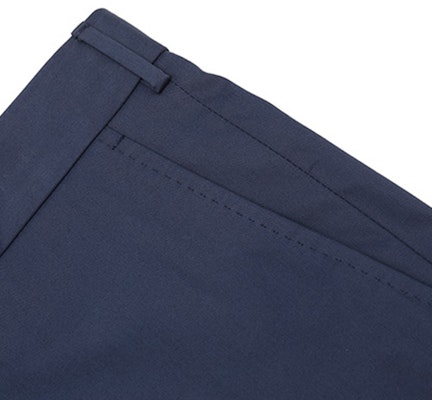 Zegna SS24 深藍色純色壓褶拉鍊休閒長褲 715F0-5A777T-B12 Sizing Zegna SS24 深藍色純色壓褶拉鍊休閒長褲 715F0-5A777T-B12