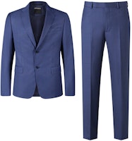 Zegna SS24 Solid Single-Breasted Long Sleeve Suit Set - Dark Blue 72270-9A7281-CGA Zegna SS24 Solid Single-Breasted Long Sleeve Suit Set - Dark Blue 72270-9A7281-CGA