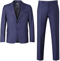 Zegna SS24 Solid Single-Breasted Suit Set in Deep Blue. 72270-4A7281-CGA Zegna SS24 Solid Single-Breasted Suit Set in Deep Blue. 72270-4A7281-CGA