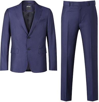 Zegna SS24 深藍色單排扣西裝套裝 72270-4A7281-CGA Buy Zegna SS24 深藍色單排扣西裝套裝 72270-4A7281-CGA