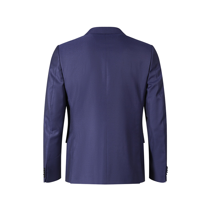 Shop Zegna SS24 深藍色單排扣西裝套裝 72270-4A7281-CGA