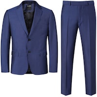 Zegna SS24 Solid Workwear Blue Single-Breasted Suit Set. 71770-5A7281-CGA Zegna SS24 Solid Workwear Blue Single-Breasted Suit Set. 71770-5A7281-CGA