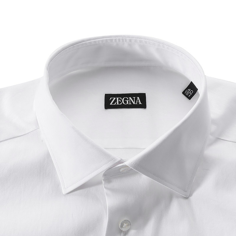 Details for Zegna SS24 白色休閒長袖純色襯衫 70135-0A79MS-0JI