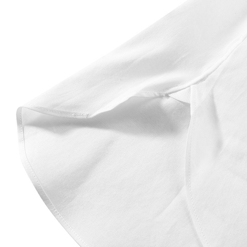 Sizing Zegna SS24 白色休閒長袖純色襯衫 70135-0A79MS-0JI