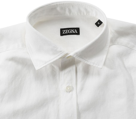 Zegna SS24 白色長袖休閒襯衫,單排扣領設計。 UDX12A7-SRF6-002 Shop Zegna SS24 白色長袖休閒襯衫,單排扣領設計。 UDX12A7-SRF6-002