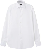 Order Zegna SS24 白色純色長袖襯衫 70390-1A79MS-0JI