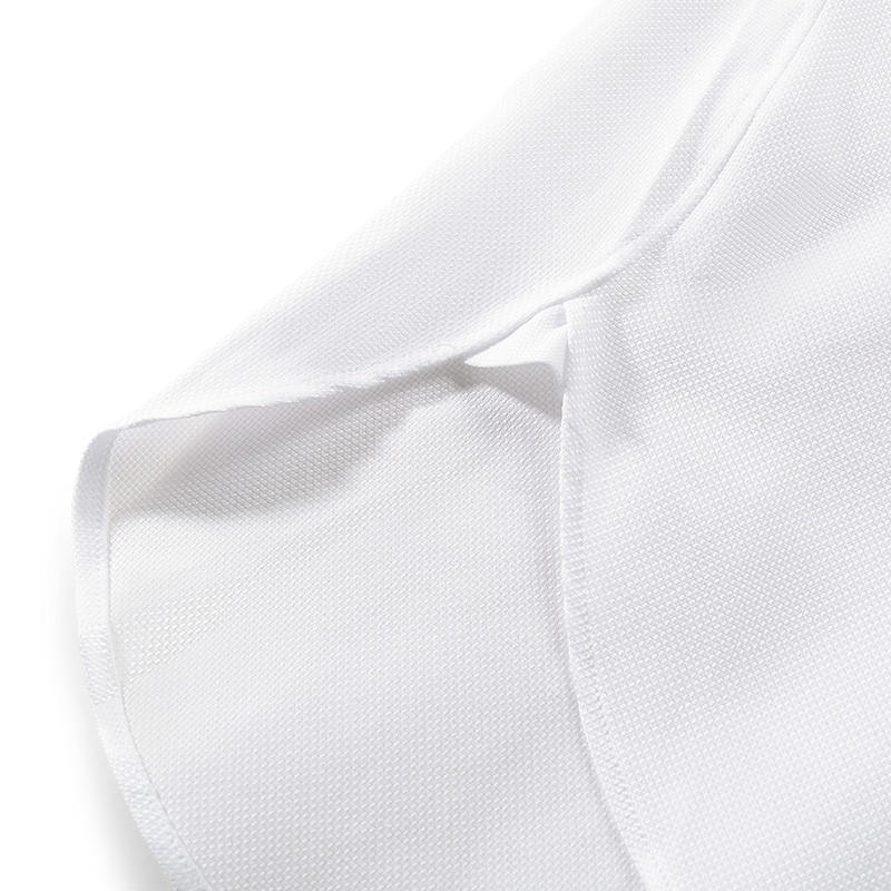 Shop 杰尼亚 SS24 白色纯色长袖纽扣衬衫 70390-1A79MS-0JI