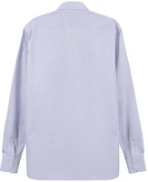 Lookbook Zegna SS24 白色條紋藍色點綴長袖襯衫 70104-2A79MS-0JI
