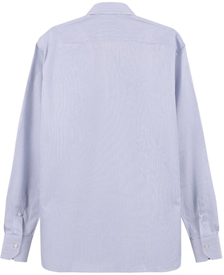 Zegna SS24 白色條紋藍色點綴長袖襯衫 70104-2A79MS-0JI Lookbook Zegna SS24 白色條紋藍色點綴長袖襯衫 70104-2A79MS-0JI