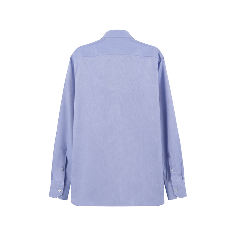 Lookbook Zegna SS24 藍色男裝長袖純色襯衫 70391-0A79MS-0JI