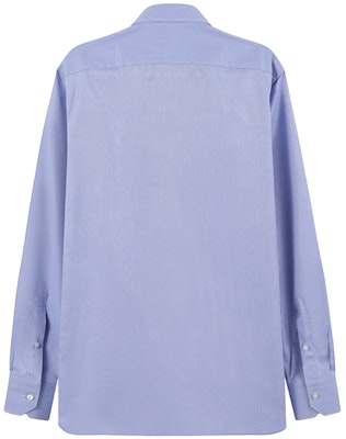 Zegna SS24 藍色男裝長袖純色襯衫 70391-0A79MS-0JI Lookbook Zegna SS24 藍色男裝長袖純色襯衫 70391-0A79MS-0JI