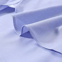 Shop Zegna SS24 藍色男裝長袖純色襯衫 70391-0A79MS-0JI