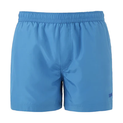 Zegna SS24 Logo Embroidered Casual Beach Shorts Men’s - Sea Blue. N7B6W2420-432