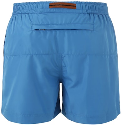 Zegna SS24 男士刺繡標誌休閒海灘短褲 - 海藍色 N7B6W2420-432 Lookbook Zegna SS24 男士刺繡標誌休閒海灘短褲 - 海藍色 N7B6W2420-432