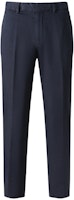Zegna SS24 Mid-Rise Pleated Casual Trousers for Men - Dark Blue UDI37A-7TN10-B09 Zegna SS24 Mid-Rise Pleated Casual Trousers for Men - Dark Blue UDI37A-7TN10-B09