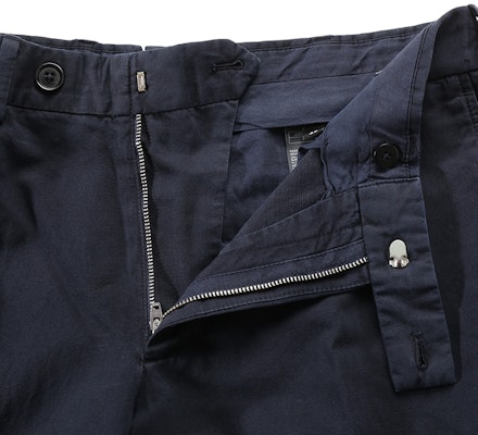 Zegna 男士SS24深藍色中腰褶皺休閒長褲 UDI37A-7TN10-B09 Cheap Zegna 男士SS24深藍色中腰褶皺休閒長褲 UDI37A-7TN10-B09