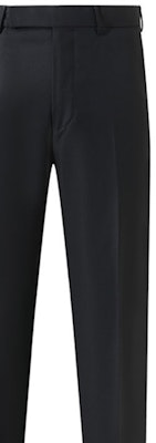 Zegna SS24 黑色拉鍊摺疊西裝長褲。 619F0-0A675T-B12 1