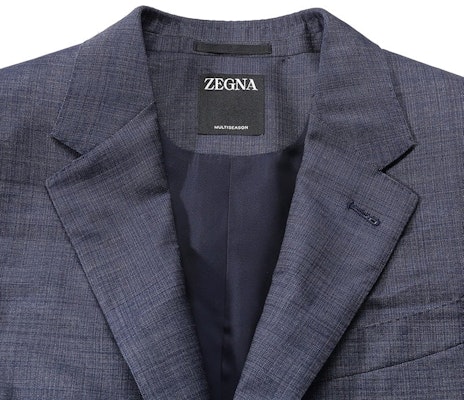 Traje Zegna SS24 Hombre Gris-Azul de un Solo Botón y Pliegues. 72203-7A7221-225 Cheap Traje Zegna SS24 Hombre Gris-Azul de un Solo Botón y Pliegues. 72203-7A7221-225