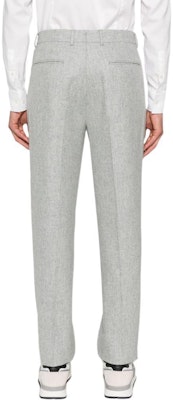 Zegna SS24 男士修身中腰淺灰正裝長褲 853F0-0A875P-M12 Shop Zegna SS24 男士修身中腰淺灰正裝長褲 853F0-0A875P-M12