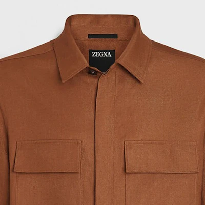 Zegna SS24 Solid Color Square Neck Long Sleeve Shirt Deep Leaf Green UDV60A7-SOT10-N05 Sizing Zegna SS24 Solid Color Square Neck Long Sleeve Shirt Deep Leaf Green UDV60A7-SOT10-N05