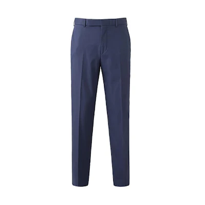 Zegna SS24 Solid Mid-Rise Straight Casual Pants Men - Dark Blue 615F0-5A677T-B12
