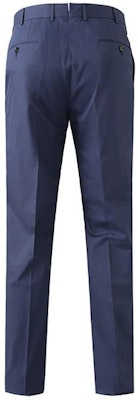 Zegna SS24 男士深藍色純色中腰直筒休閒長褲 615F0-5A677T-B12 Lookbook Zegna SS24 男士深藍色純色中腰直筒休閒長褲 615F0-5A677T-B12