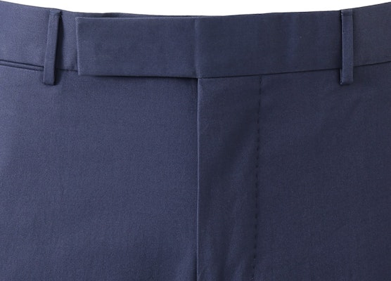 Zegna SS24 男士深藍色純色中腰直筒休閒長褲 615F0-5A677T-B12 Purchase Zegna SS24 男士深藍色純色中腰直筒休閒長褲 615F0-5A677T-B12