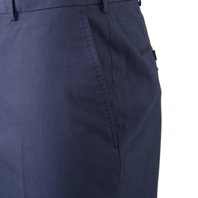 Zegna SS24 男士深藍色純色中腰直筒休閒長褲 615F0-5A677T-B12 Sizing Zegna SS24 男士深藍色純色中腰直筒休閒長褲 615F0-5A677T-B12