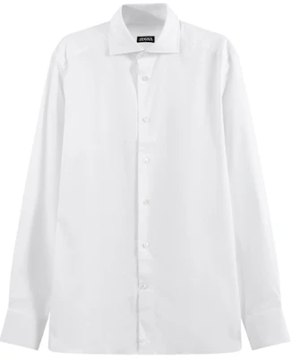 Zegna SS24 Solid White Long Sleeve Button-Up Shirt for Men 60134-1A69MS-0BA Buy Zegna SS24 Solid White Long Sleeve Button-Up Shirt for Men 60134-1A69MS-0BA