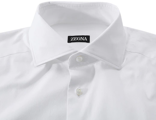 Zegna SS24 Solid White Long Sleeve Button-Up Shirt for Men 60134-1A69MS-0BA Sizing Zegna SS24 Solid White Long Sleeve Button-Up Shirt for Men 60134-1A69MS-0BA