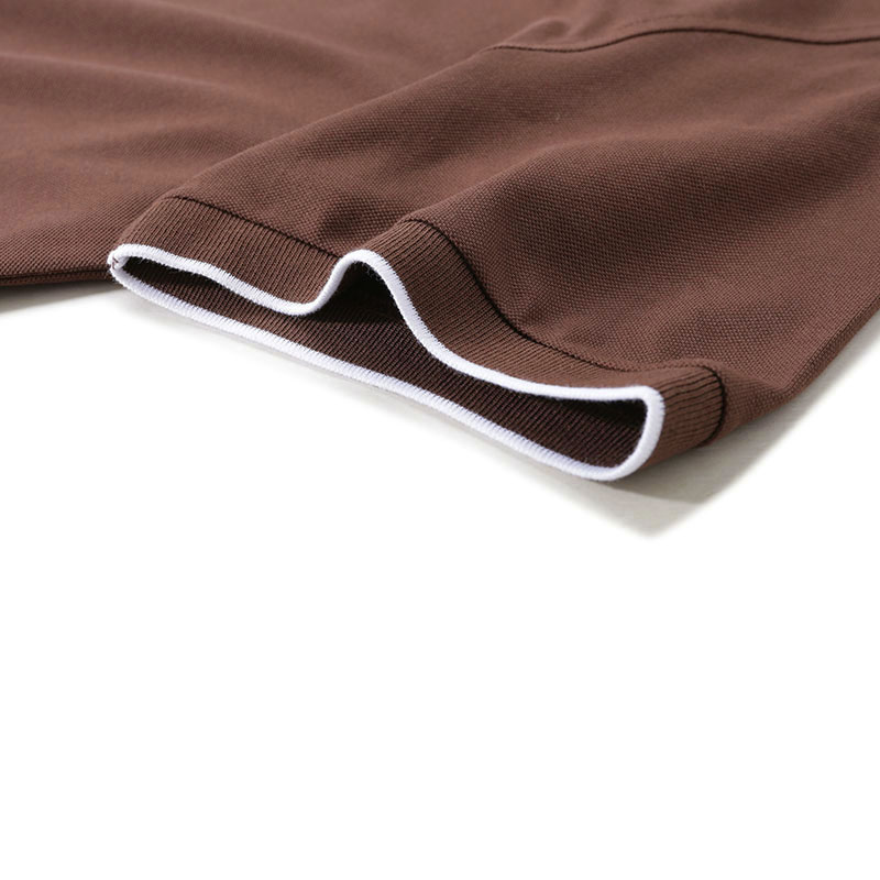 Purchase Zegna SS24 條紋標誌修身剪裁男士POLO衫 棕色 UD358A-7D746-M07