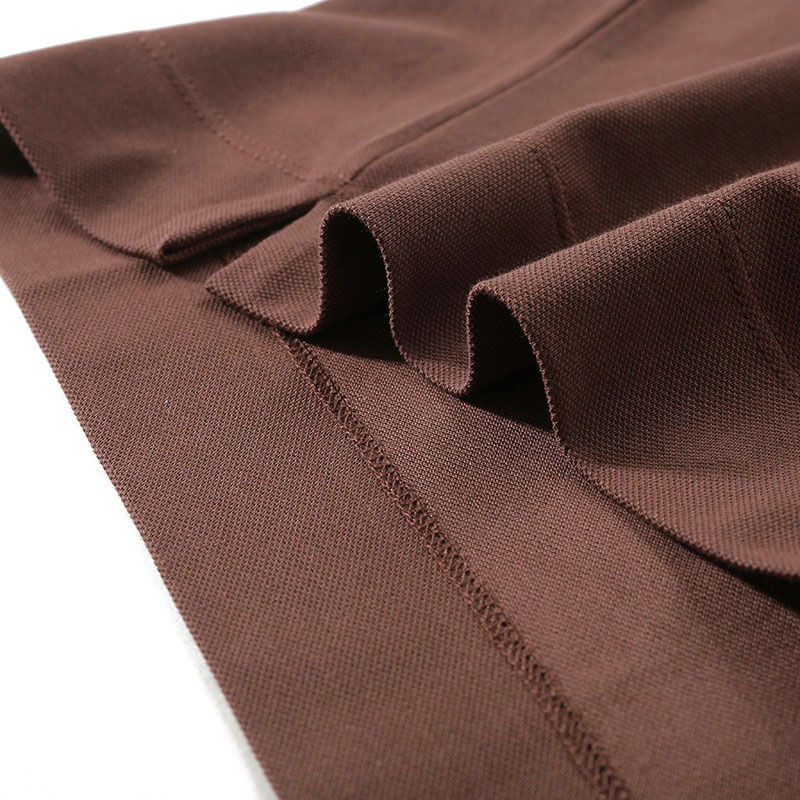 Sizing Zegna SS24 條紋標誌修身剪裁男士POLO衫 棕色 UD358A-7D746-M07