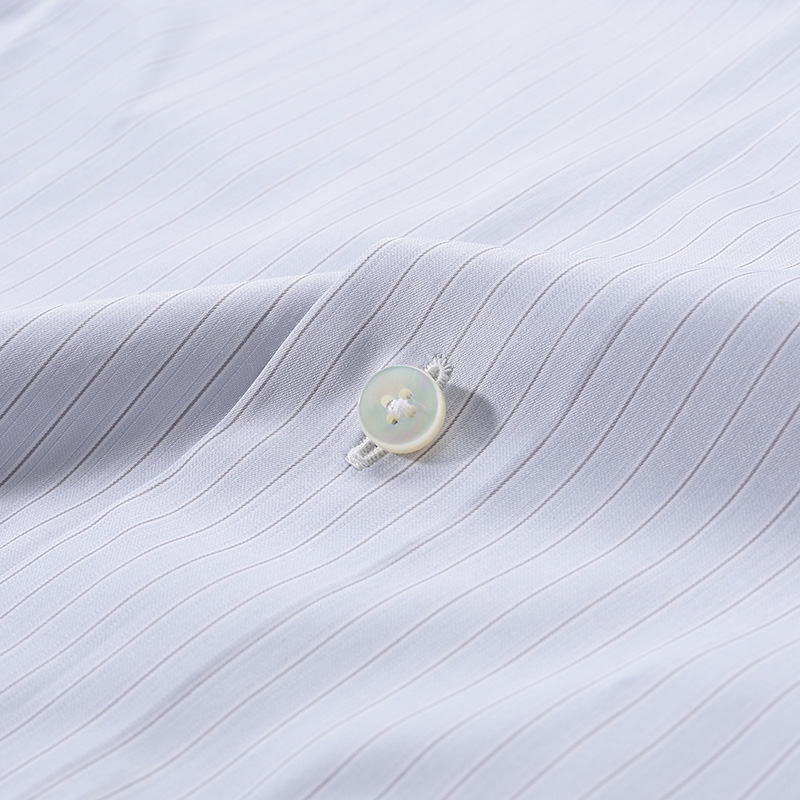 Purchase Zegna SS24 條紋單排扣休閒長袖襯衫男 淺藍灰 60122-6A69MS-0BA